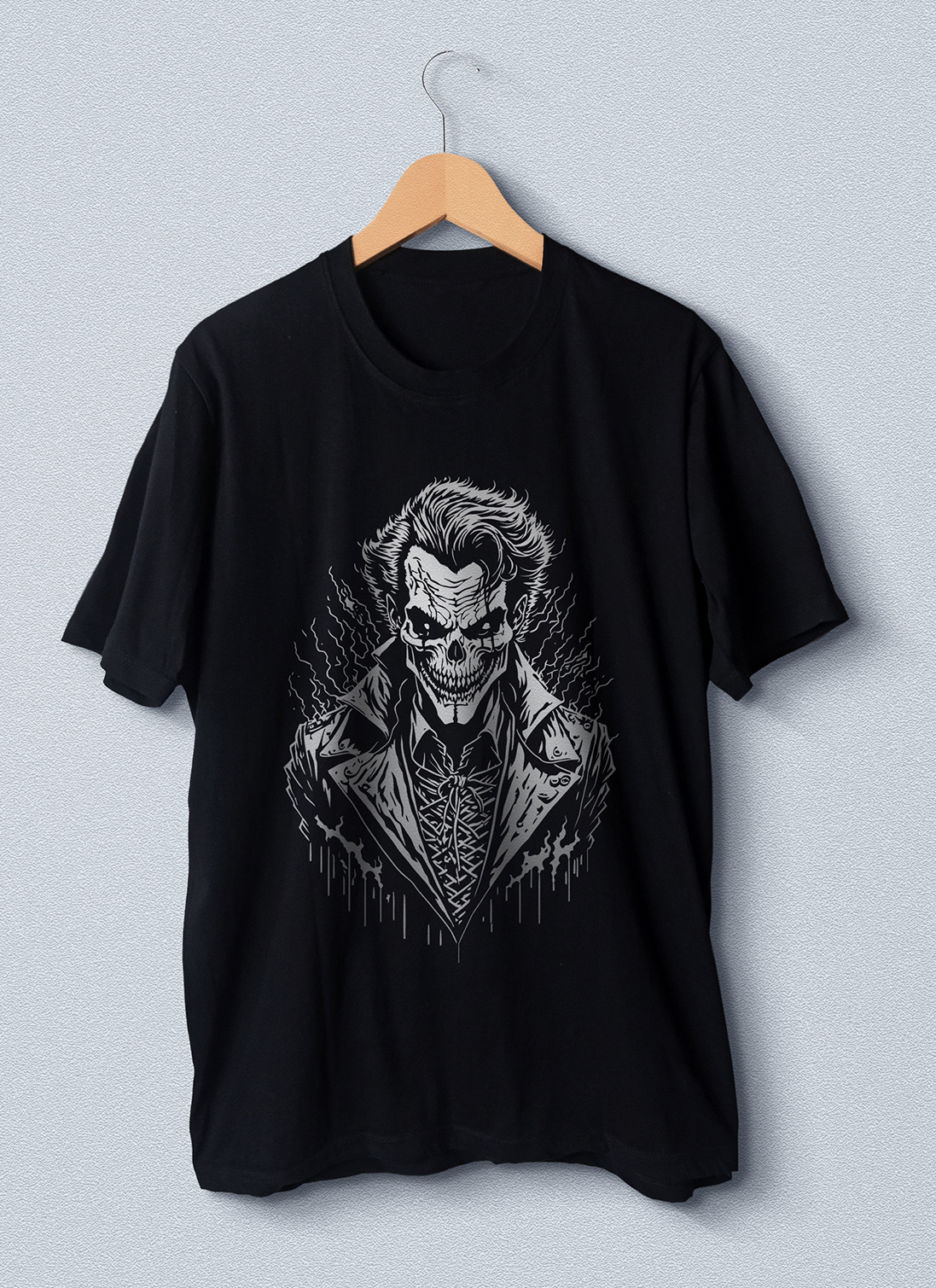 Clown Skull artwork clown clown skull dark design head clown head skull horror joker skeleton skulls t shirt design
