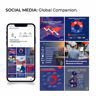 SOCIAL MEDIA GLOBAL COMPANION. design graphic design illustrator multimedia posts social media