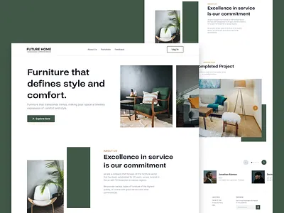 Furniture home | Landing page design design ecommerce shop furniture furniture app furniture shop furniture store furniture website homepage interface landing page design landingpage sofa ui ui design web design website design
