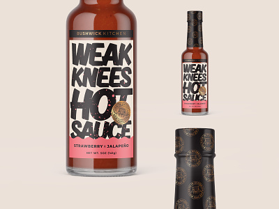 Hot Sauce concept bottle brooklyn hot sauce jalapeno label nyc typography