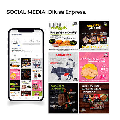 Social media: Dilusa Express. design graphic design illustrator