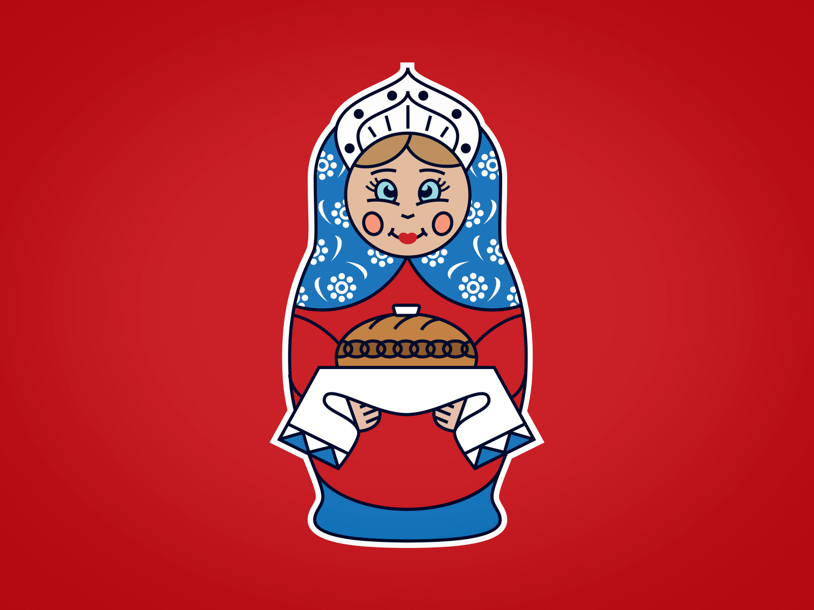 Illustration of Matryoshka doll by sontwerper on Dribbble