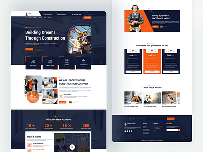 Construction Landing Page f1
