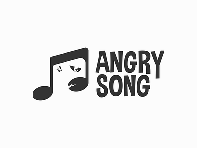 ANGRY SONG Logo Idea! angry branding company concert design graphic design icon illustration logo logo inspiration logofolio logoidea logotype music song symbol vector