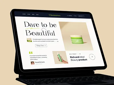 Skin Care Product eCommerce Website cosmetics website devignedge ecommerce website landing page mhmanik02 modern shop online shop online store product landing page product website shop website skin care store website ui design website website ui design