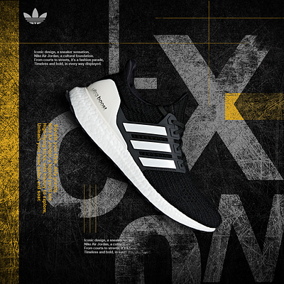 Shoe Poster Design branding graphic design motion graphics ui