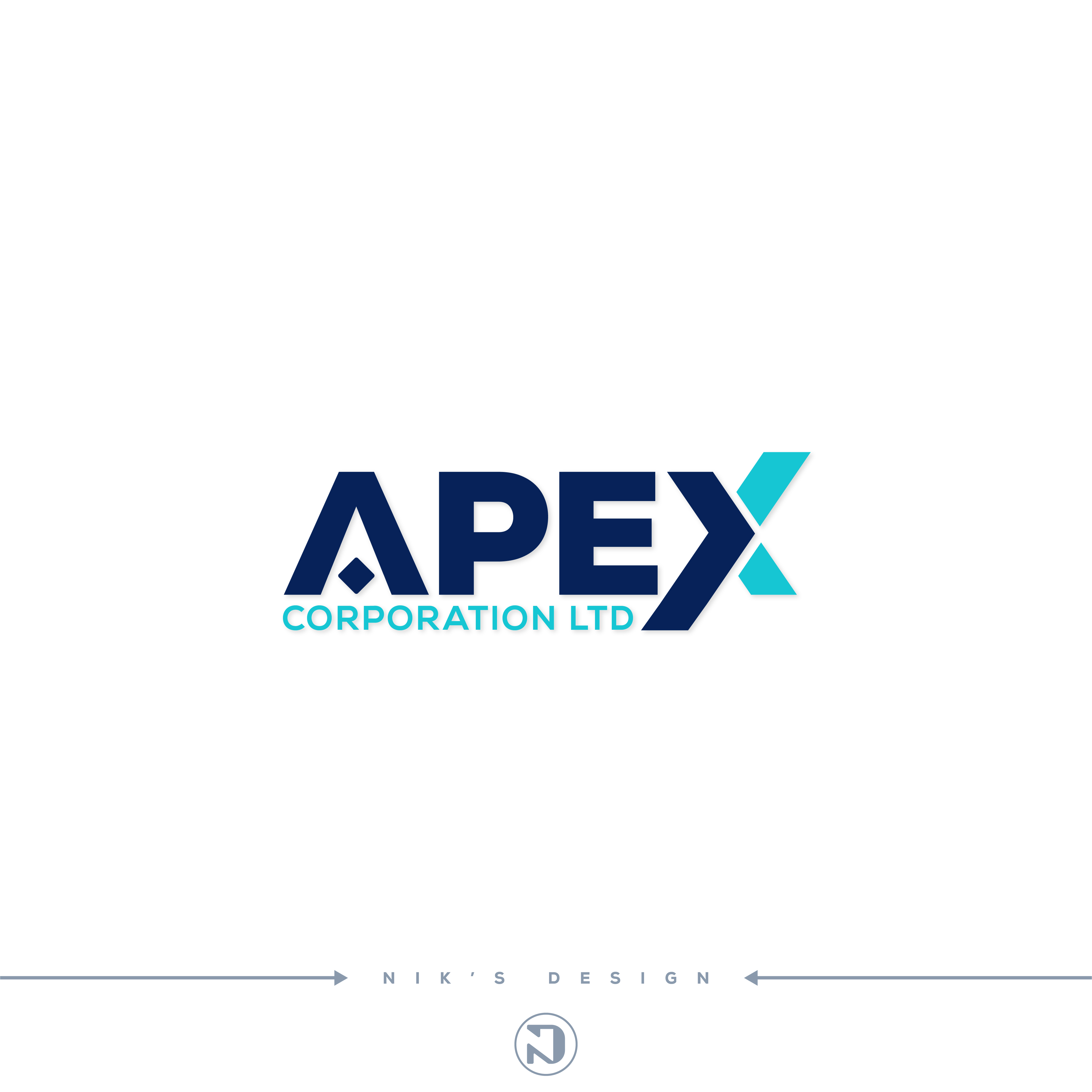 Apex abstract x letter modern typography logo Vector Image