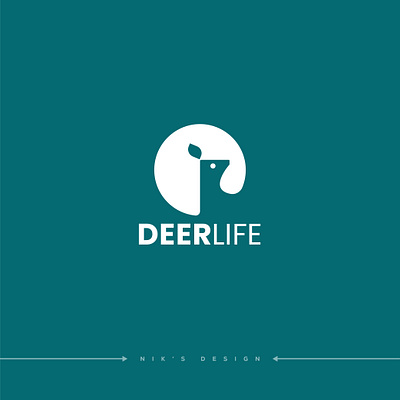 Deer Life Logo Design animal logo branding design graphic design logo logo design minimal logo modern logo design professional logo design