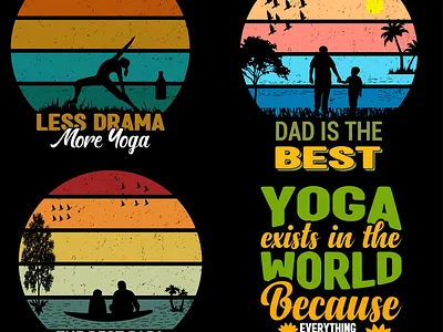 Dad T-shirt Design branding dad t shirt design design fitness graphic design illustration modern t shirt soon t shirt design summer t shirt design t shirt design vector yoga