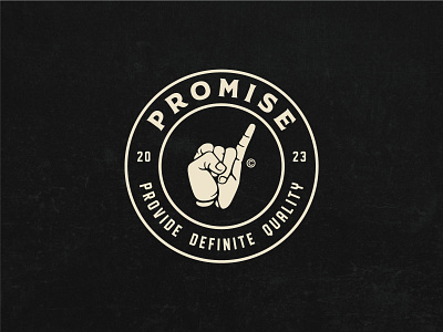 "Promise" Clothing Brand Logo Concept branding clothing brand logo streetwear vintage logo