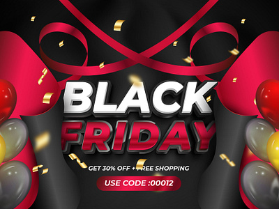 Black Friday 3D Editable Text Effect Style with background 3d background black friday sale branding effect graphic design illustration logo sale 3d style style text text effect vector