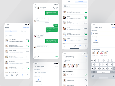 Home Management App app chat create group design home finder home management management app peaky design smart home ui web