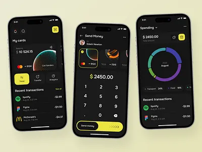 Banking App Design Concept app app design app ui design mobile mobile app design mobile app ui ui user interface