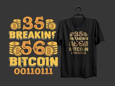 Bitcoin T-shirt design bitcoin bitcoin t shirt design design graphic design illustration student student t shirt design t shirt t shirt design t shirt graphic typography