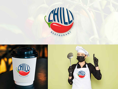 Chili restaurant logo design. Chili food logo chili creative design logo design logo maker logo shop pizza restaurent