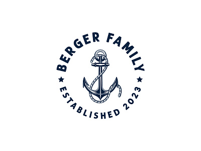Berger Family Logo Concept badge logo bagde logo branding design illustration logo vintage logo
