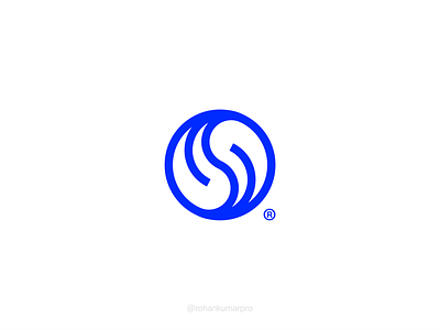Letter S Monogram blue brand identity branding brandmark circle flow geometric logo golden ratio logo identity design letter s logo design logo grid modern logo monogram pictorial s logo s mongram wordmark