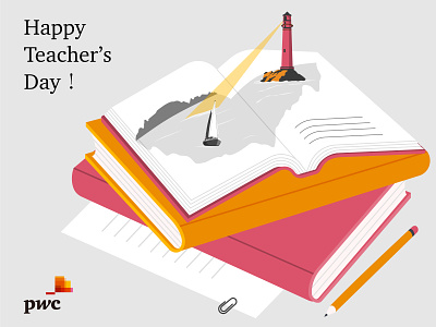 Happy Teachers' Day branding design illustration minimal teacher 插畫 教師節