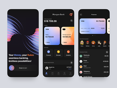 Banking App Redesign 💰 app bank dashboard design finance fintech product ui ux