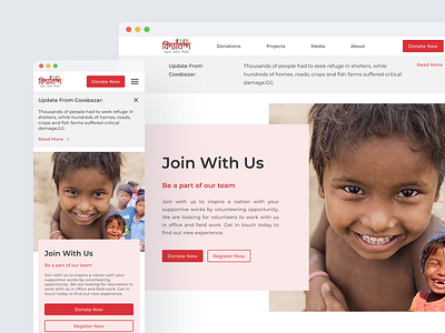 Bidyanondo Foundation Website Redesign charitableorganization designinspiration digitaltransformation impactfulchange inspirationalwork moderninterface nonprofitedition nonprofitweb purposefuldesign redesignproject streamlinedinformation ui userexperience ux webdesign