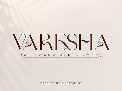 Varesha All Caps Serif Font design font ligature lowercase regular serif typeface typography uppercase