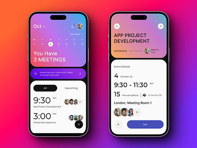 Calendar Mobile App 3d animation app app design branding calendar design dribbble graphic design illustration inspiration logo mobile motion graphics productivity shot sneakpeek ui ux vector