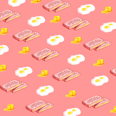 Kaya Toast art breakfast butter color delicious design digital art egg food girlsart illustration kaya procreate soy sauce toast