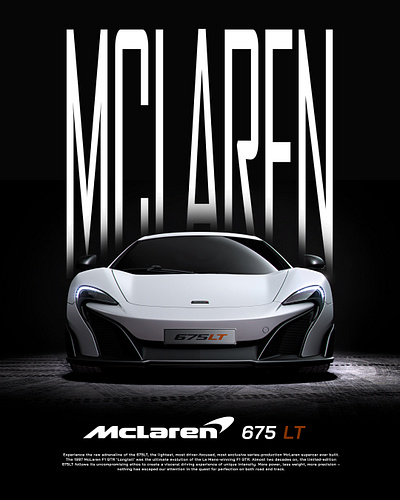 Mclaren Poster Design car design design graphic design poster design