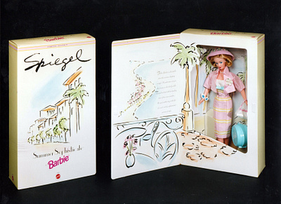Adult Collectible Barbie Packaging branding design graphic design packaging design