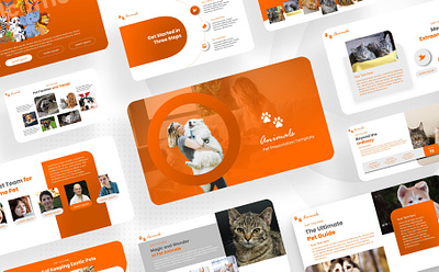 Pet - Powerpoint Template animals branding business design elegant graphic design pet powerpoint powerpoint design presentation template templates ui