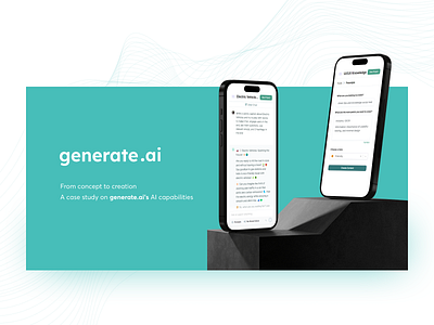 Generate.ai case study flat minimal ui ux