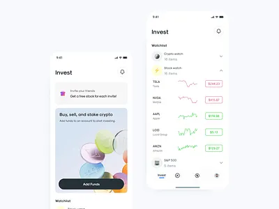 💶 Investment & Portfolio Management App banking binance bitcoin btc crypto cryptocurrency fintech fund invest investment management metaverse nft portfolio revolut robinhood stock trader trading wealthsimple