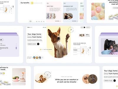 Pet Service Website animalcare cats cute dog dogcare dogfood doggrooming doghealth grooming landing page petcare petfood pets petservices petshop petstore startup ui ux veterinarian website