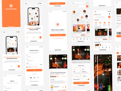 Event Booking App | Event Mobile App UI | UI UX app design app designer app developer app ui dating app developer design event app event booking event booking figma ui kit figma hire ui ux designer insightlancer ios ui ui design uiux user experience user interface ux ux design