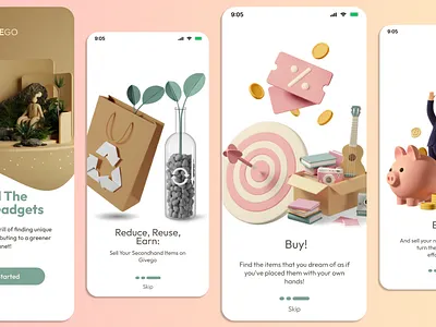 Mobile E-commerce App UI 3d app design e commerce graphic design light mode mobile app mobile design ui ux ux design