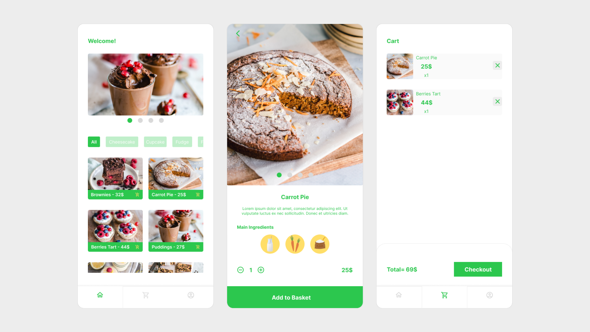 Example of Shop UI