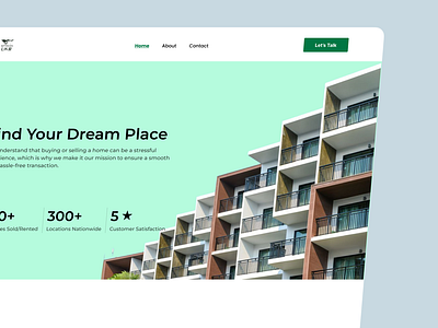 Real Estate Landing Page landingpage realestate ui