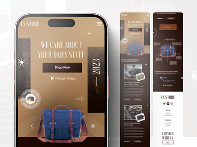 E-commerce Responsive Website Design 2024 app apps design ecommerce landing page layout mobile mobile version mobile website modern parallax responsive responsive design saas ui ui design ux uxui website website design