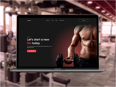 Spartans gym | Web design design ui ux