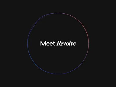 Revolve Campaign Animation (2020 Monotwo Archive) ae animation archive dark displace futuristic icon animation illustration launch monotwo motion oval revolve rno1 sphere studio wave