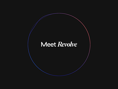 Revolve Campaign Animation (2020 Monotwo Archive) ae animation archive dark displace futuristic icon animation illustration launch monotwo motion oval revolve rno1 sphere studio wave