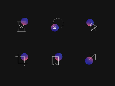 Revolve Icon Animations (2020 Monotwo Archive) animation benefits features gradient icon icon set iconography monotwo motion oval revolve rno1 studio symbol