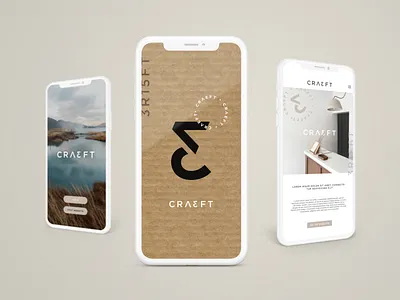 Cræft [Unselected_Logo + Branding] app design architecture art direction branding cardboard corporate identity graphic design graphiste freelance logo logo design mockup modern logo visual identity