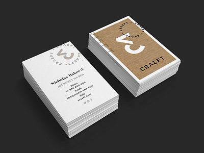 Cræft [Unselected_Logo + Branding] art direction brand identity branding business card business cards design cardboard corporate identity embossed graphic design graphiste freelance logo logo design mockup print design stamp stationaries visual identity