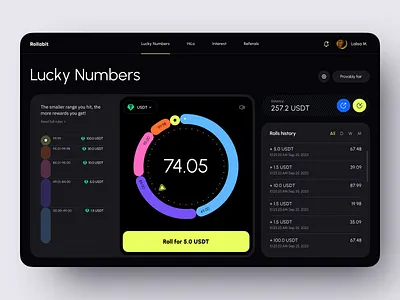 Crypto Betting Game / Casino app app design bets betting casino crypto crypto bets dark gambling game interface platform product design ui ui design user interface ux uxui web app web3