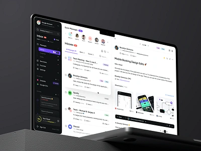 Inbox Client app design chat dashboard email email client inbox mail mailbox message mobile mobile app ui uiux ux