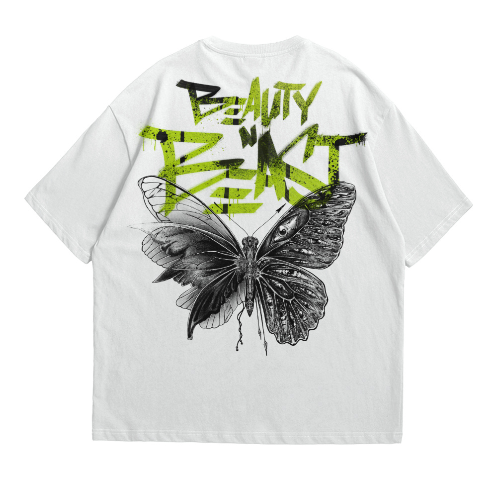 BEAUTY N BEAST brand desing branding brutalism butterfly calligraphy clothing dark design design drawing fashion graffiti illustration lettering photoshop street streetwear tshirt urban vandalism worlddesign