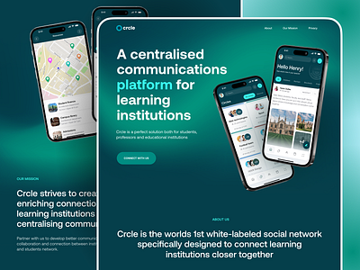 Crcle Platform App Landing Page app app design app landing page landing landing page mockup platform ui ui design ux ux design