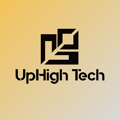 UpHigh Tech branding design graphic design illustration logo