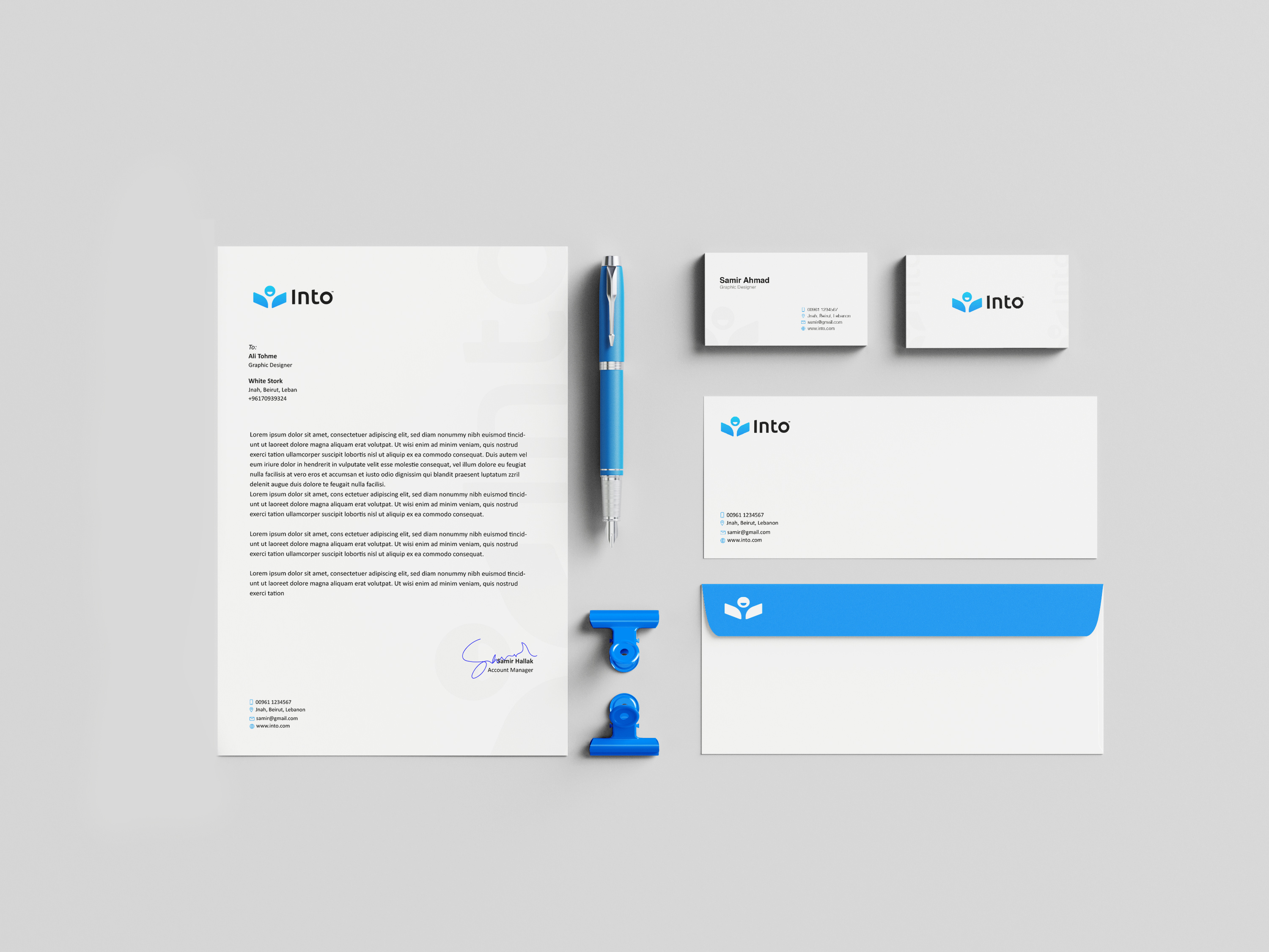 Into Brand Identity 3d animation blue branding graphic design identity into brand identity learning logo minimal ui
